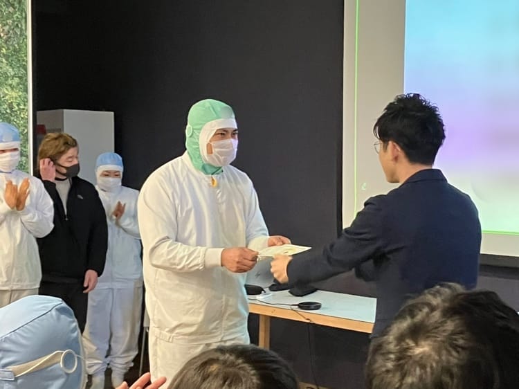 受賞の様子