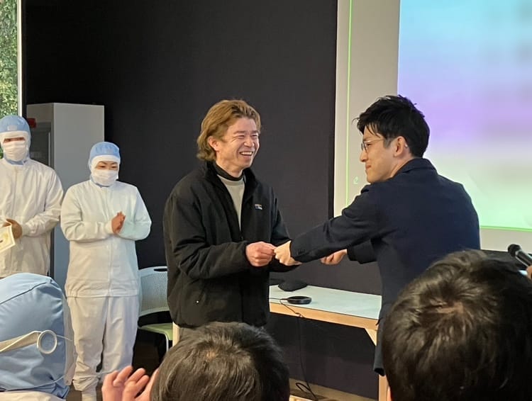 受賞の様子