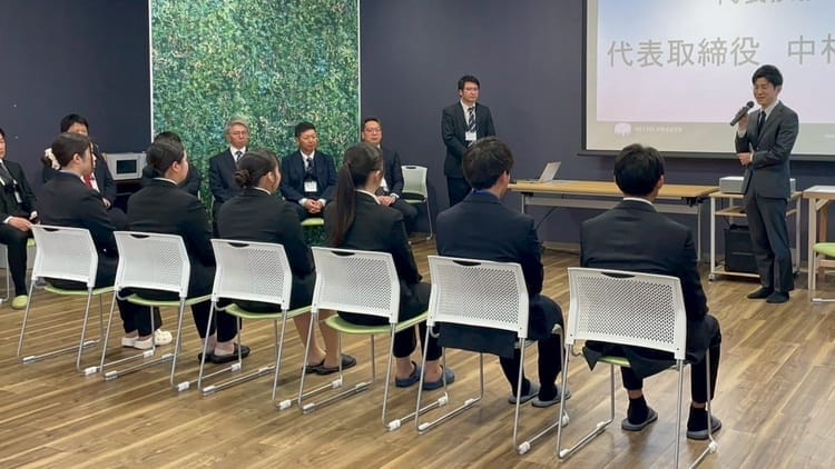 入社式の様子