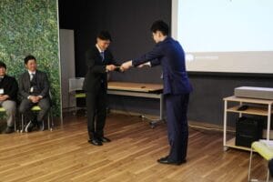 内定式の様子